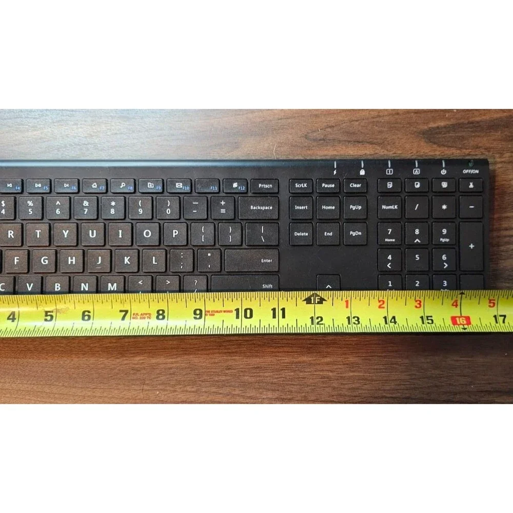Jelly Comb K12 Wireless Bluetooth Keyboard Backlit Rechargeable Black